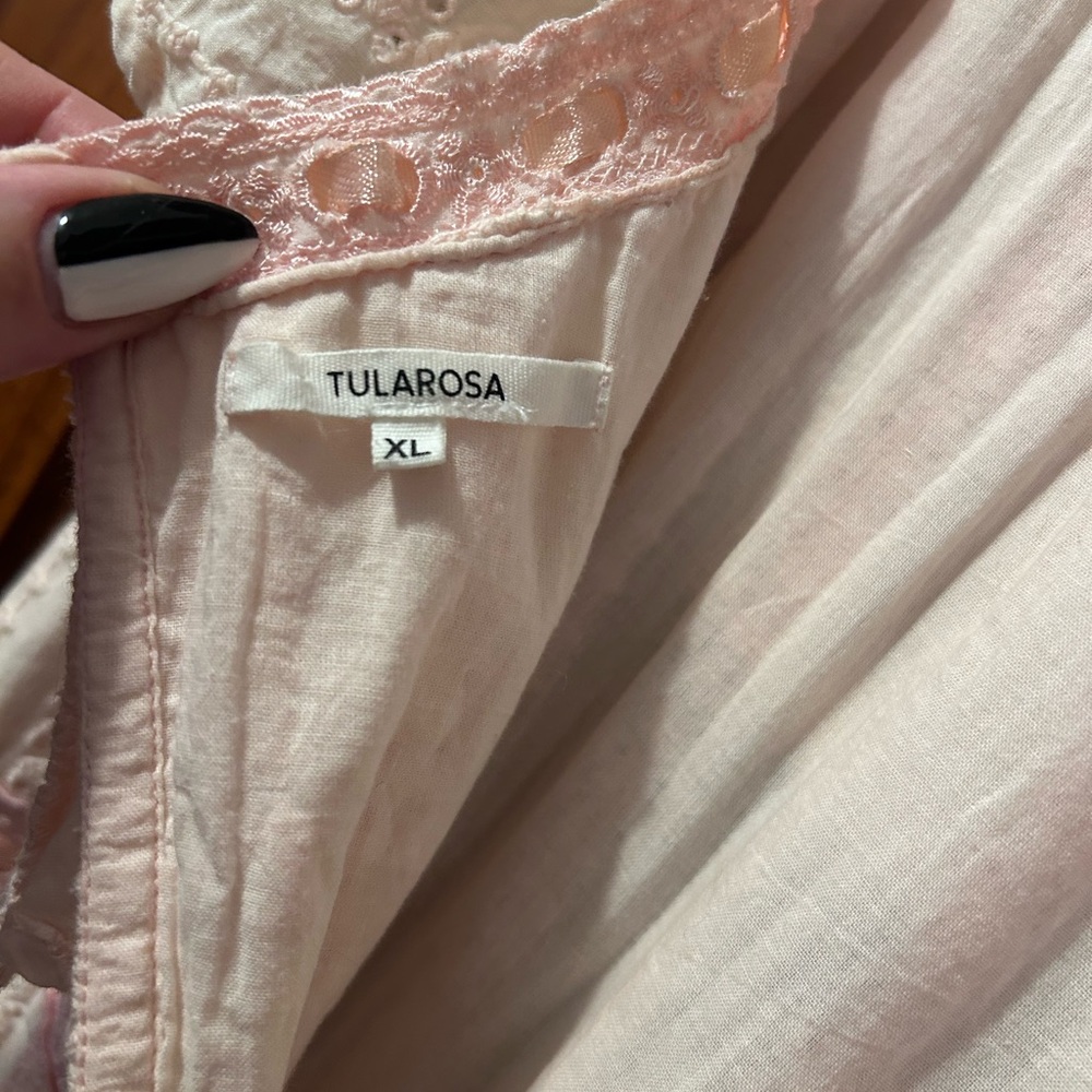 Tularosa peach and pink midi dress - Picture 4 of 9